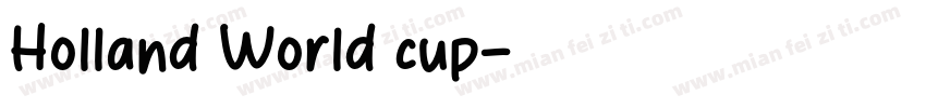 Holland World cup字体转换